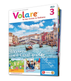 Tlačený časopis pre výučbu taliančiny Volare A0, predplatné 2023-24