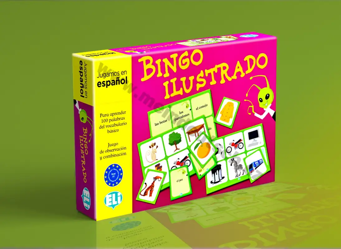 Bingo ilustrado - didaktická hra do výučby španielčiny