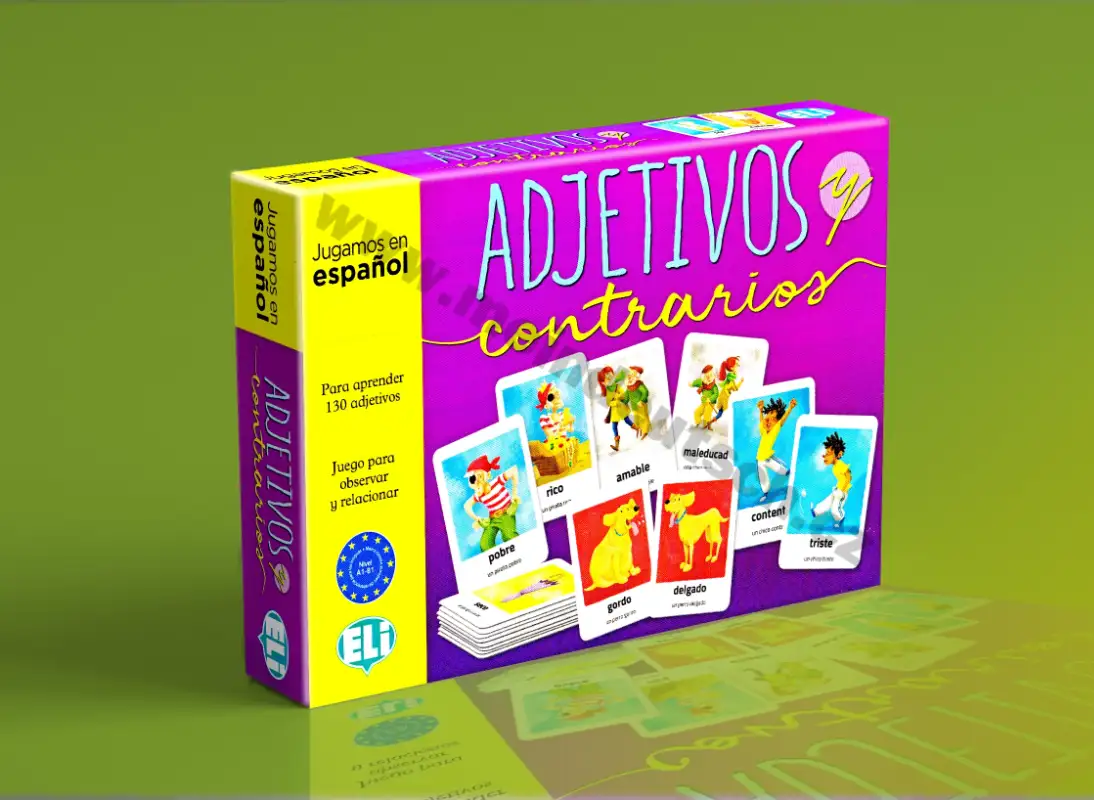 Adjetivos y contrarios - španielska didaktická hra