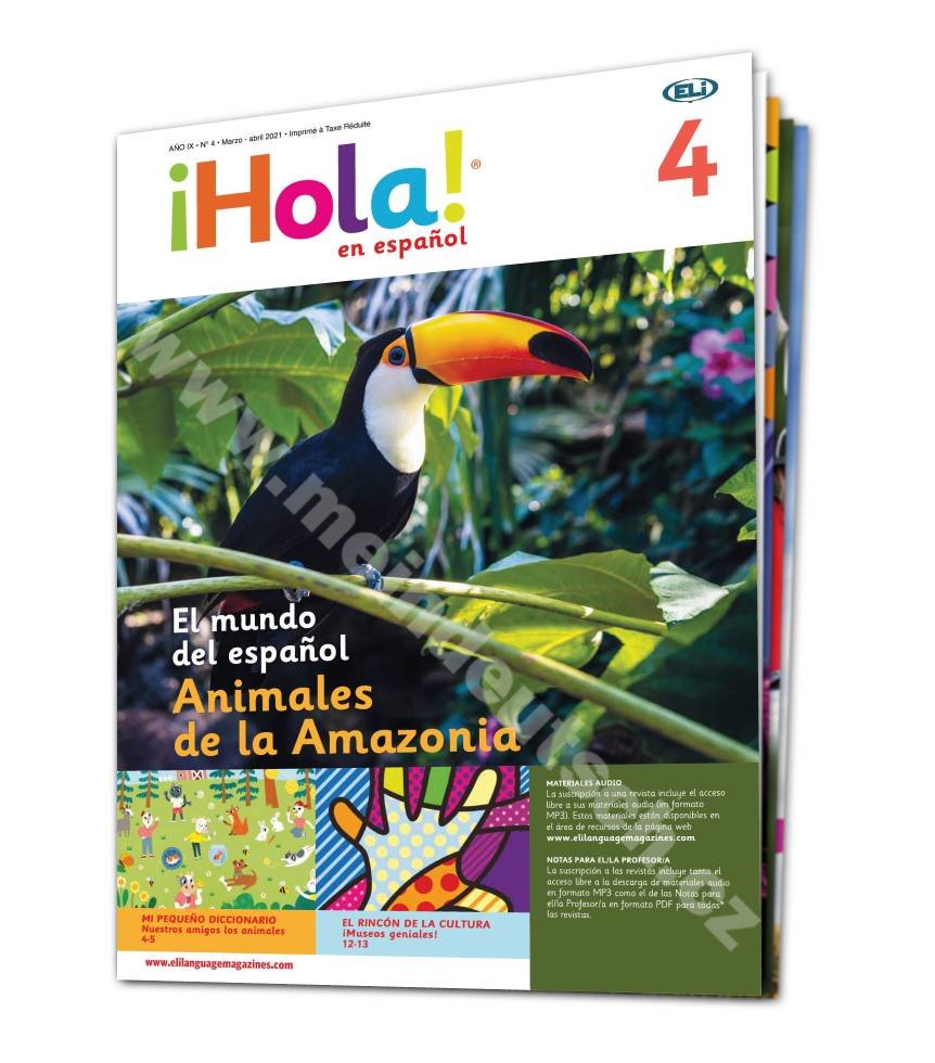 Tlačený časopis pre výučbu španielčiny &#161;Hola! en espa&#241;ol A0, predplatné 2022-23