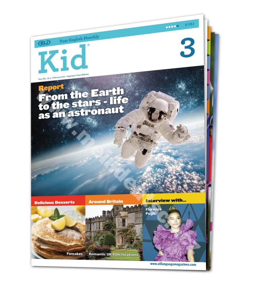 Tlačený časopis pre výučbu angličtiny Kid B1 - B2, predplatné 2025-26