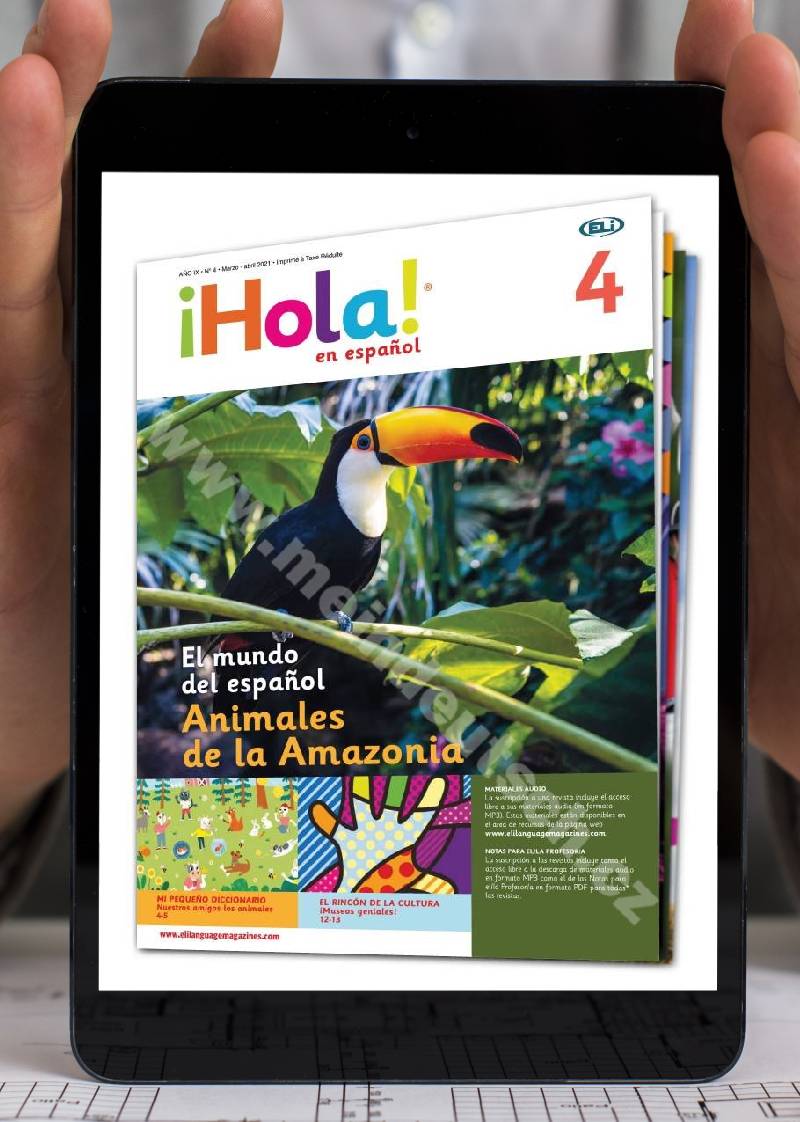 PDF časopis pre výučbu španielčiny &#161;Hola! en espa&#241;ol A0, predplatné 2021-22