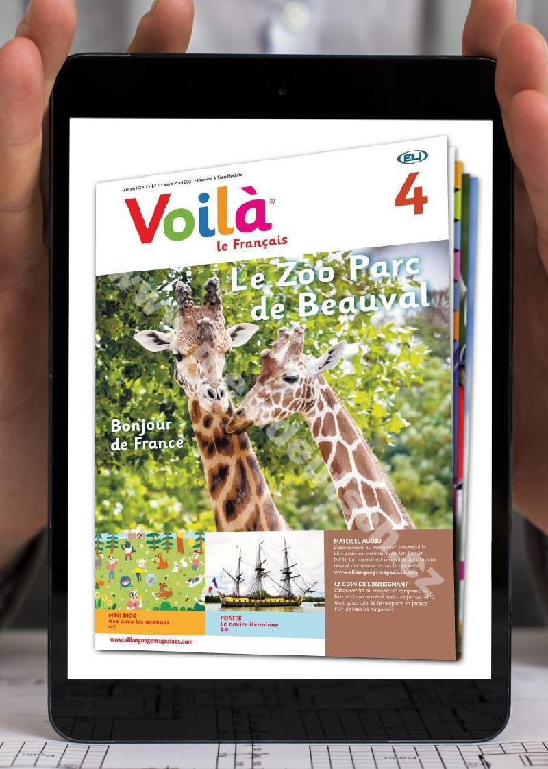 PDF časopis pre výučbu francúzštiny Voil&#224; A0, predplatné 2022-23