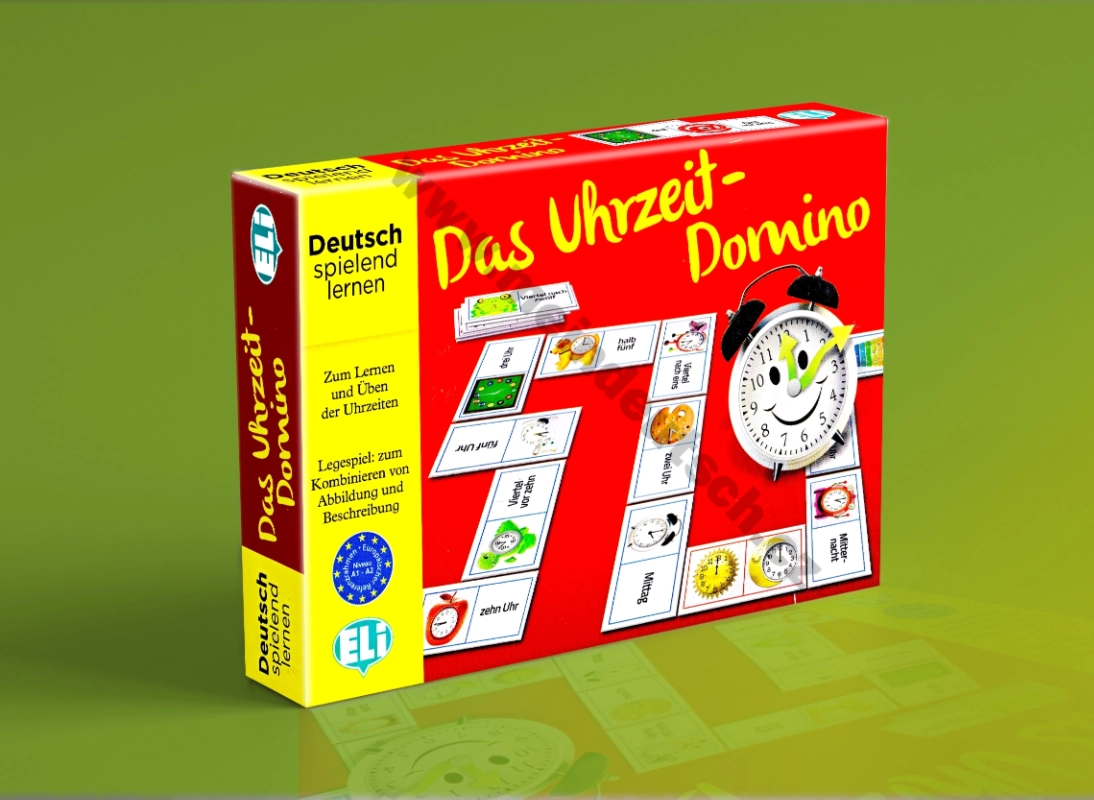Das Uhrzeit-DOMINO - didaktická hra do výučby nemčiny