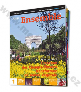 Tlačený časopis pre výučbu francúzštiny Ensemble B2 - C1, predplatné 2021-22