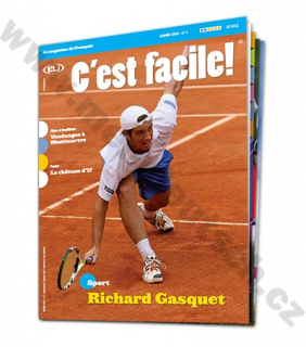 PDF časopis pre výučbu francúzštiny C’est Facile! A1 - A2, predplatné 2021-22