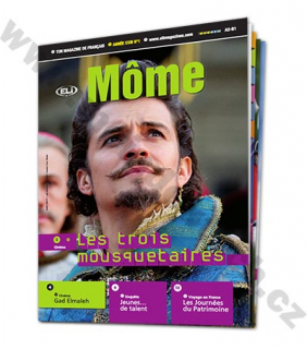 Tlačený časopis pre výučbu francúzštiny Môme A2 - B1, predplatné 2021-22