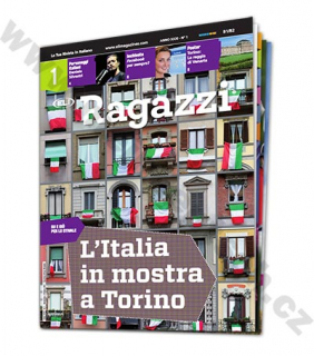 PDF časopis pre výučbu taliančiny Ragazzi B1 - B2, predplatné 2021-22
