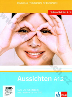 Aussichten A1.2 - nemecká učebnica s pracovným zošitom vr. 2 audio-CD a 1 DVD