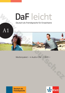 DaF leicht A1 - balíček médií (4 audio-CD a DVD)