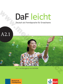 DaF leicht A2.1 -  učebnica a pracovný zošit nemčiny s DVD-ROM