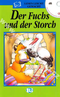 Der Fuchs und der Storch - zjednodušené čítanie vr. CD v nemčine pre deti