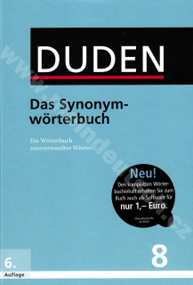 Duden in 12 Bänden - Das Synonymwörterbuch (bez CD-ROM) Bd. 08, 6. vydanie 2014