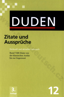 Duden in 12 Bänden - Zitate und Aussprüche Bd. 12, 3. vydanie 2008