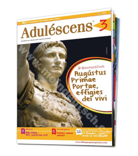 Tlačený časopis pre výučbu latinčiny Aduléscens A1-A2, predplatné 2022-23