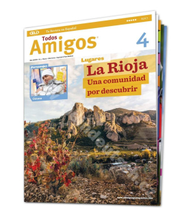 Tlačený časopis pre výučbu španielčiny Todos Amigos B2 - C1, predplatné 2023-24