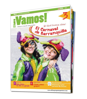 Tlačený časopis pre výučbu španielčiny ¡Vamos! A1 - A2, predplatné 2023-24