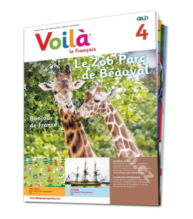 Tlačený časopis pre výučbu francúzštiny Voilà A0, predplatné 2022-23