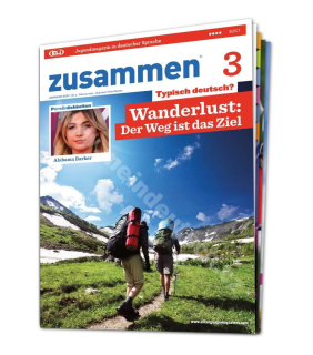 Tlačený časopis pre výučbu nemčiny zusammen B2 - C1, predplatné 2022-23