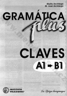 Gramática plus A1-B1 – kľúč k cvičebnicím španielskej gramatiky