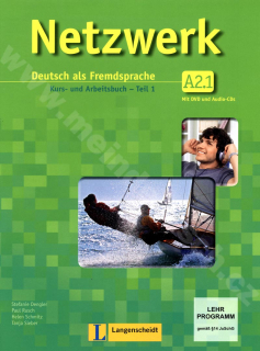 Netzwerk A2.1 - kombinovaná učebnica nemčiny a prac. zošit vr. 2 audio-CD a DVD