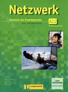 Netzwerk A2.2 - kombinovaná učebnica nemčiny a prac. zošit vr. 2 audio-CD a DVD