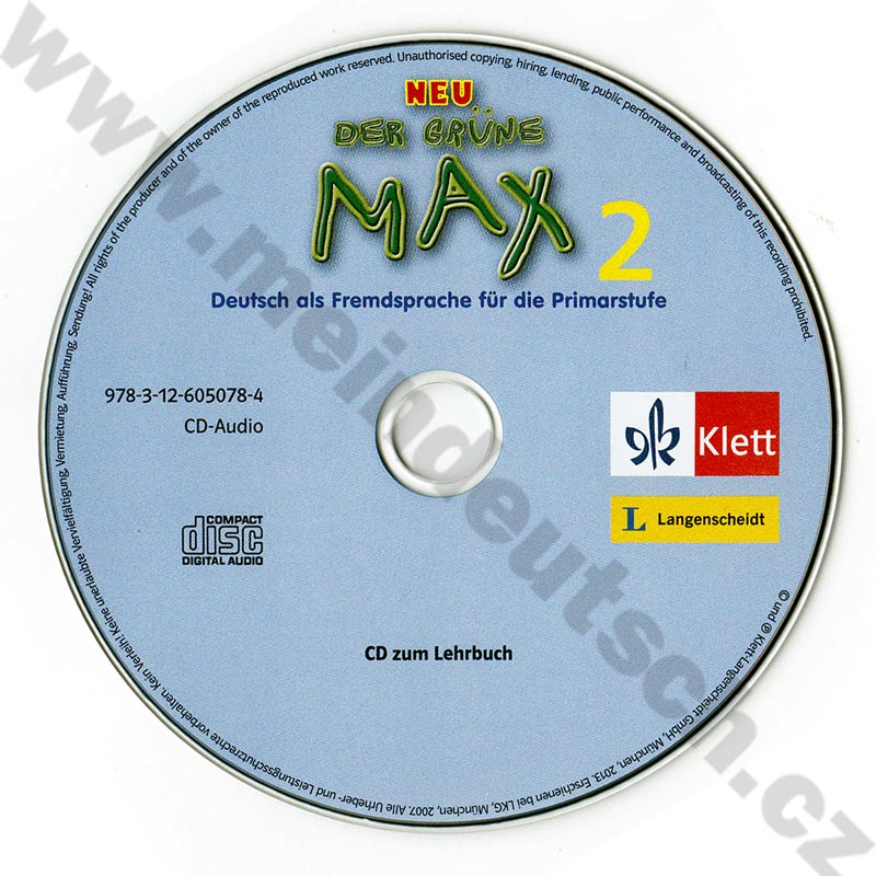 Der grüne Max NEU 2 - audio-CD k učebnici 2. diel