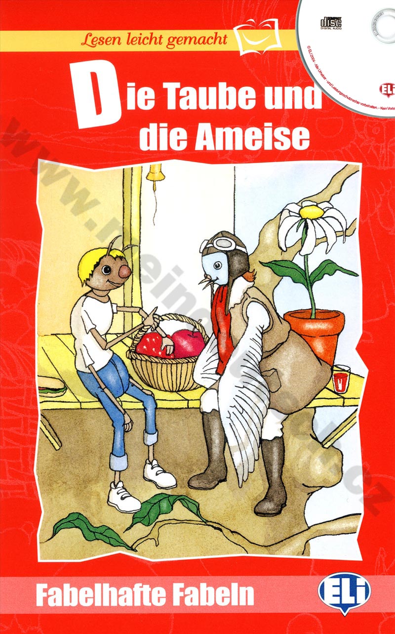 Die Taube und die Ameise - zjednodušené čítanie v nemčine vr. CD pre deti