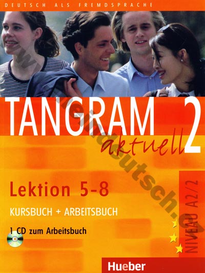 Tangram aktuell 2 (lekcie 5-8) - učebnica nemčiny a pracovný zošit + CD k PZ